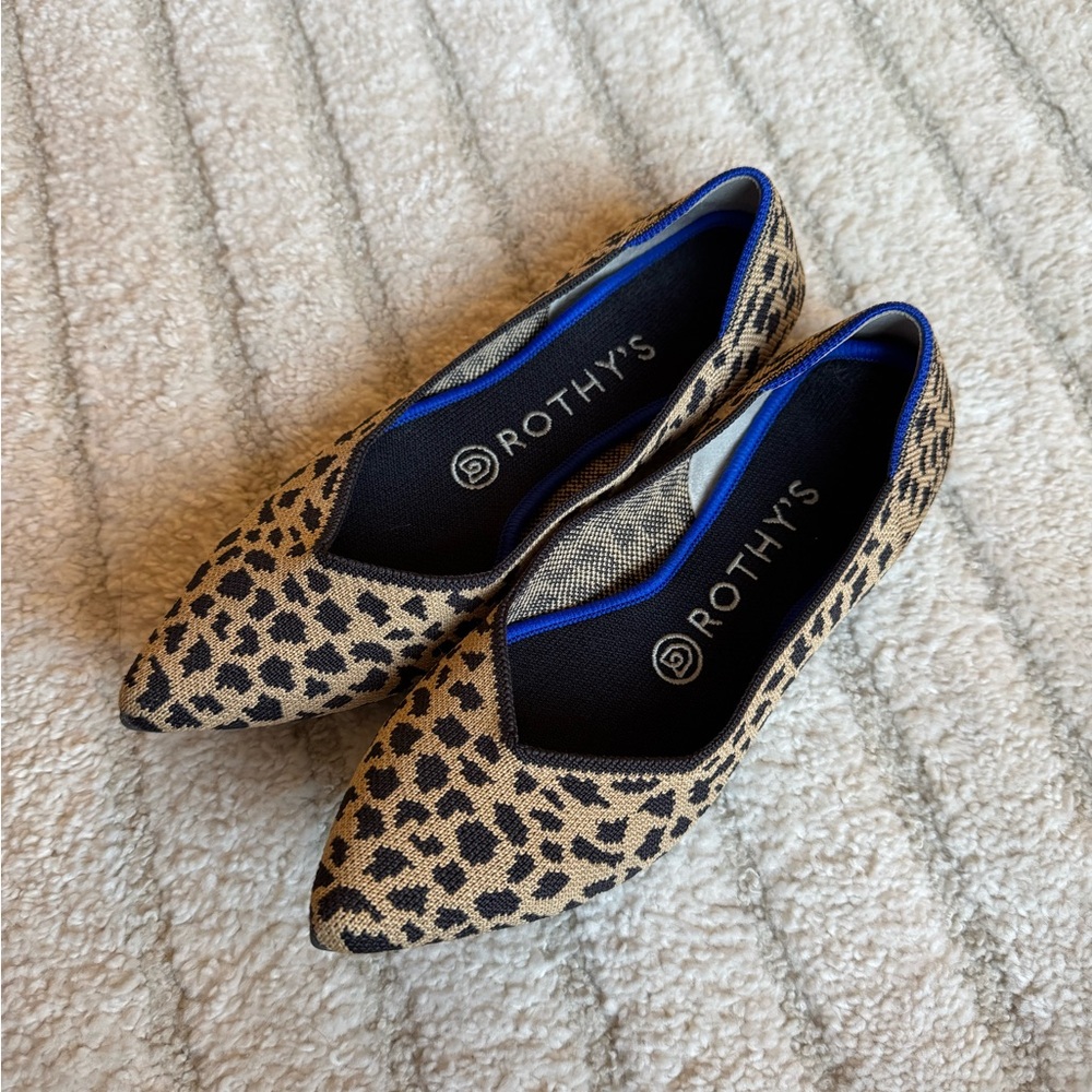Rothy's Leopard Point Flats